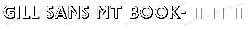 Gill Sans MT Book字体转换
